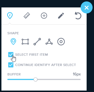 Select first item in the identify options